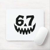 Nummer 67 Matching Six Seven 6 7 Meme 6 7 Hallowee Muismat (Met muis)