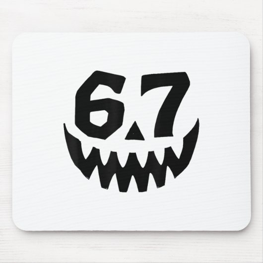 Nummer 67 Matching Six Seven 6 7 Meme 6 7 Hallowee Muismat (Voorkant)