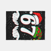 Nummer 67 Matching Six Seven 6 7 Meme 6-7 Kerstmis Fleece Deken (Voorkant (Horizontaal))