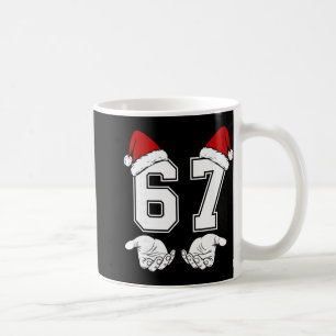 Nummer 67 Matching Six Seven 6 7 Meme 6 7 Kerstmis Koffiemok