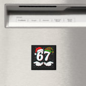 Nummer 67 Matching Six Seven 6 7 Meme 6-7 Kerstmis Magneet (Insitu (Vaatwasser))