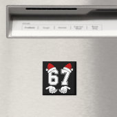 Nummer 67 Matching Six Seven 6 7 Meme 6 7 Kerstmis Magneet (Insitu (Vaatwasser))