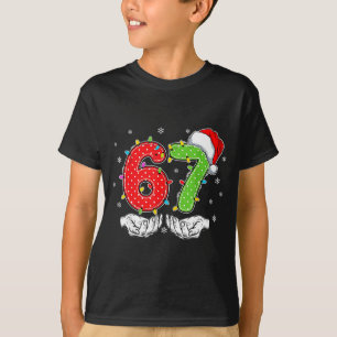 Nummer 67 Matching Six Seven 6 7 Meme 6-7 Kerstmis T-shirt