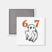 Nummer 67 Matching Six Seven 6 7 Meme Halloween Co Magneet (Voorkant / Achterkant)