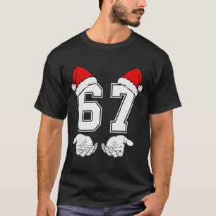 Nummer 67 Matching Zes Zeven 6 7 Meme 6 7 Kerstmis T-shirt