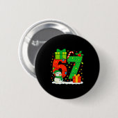Nummer 67 Meme Overeenkomen met Kerst Koppel 67 Ze Ronde Button 5,7 Cm (Voorkant /achterkant)