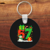 Nummer 67 Meme Overeenkomstige Kerst Koppel 67 Zes Sleutelhanger (Voorkant)