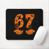 Nummer 67 Overeenkomen Six Seven 6 7 Meme 6 7 Hall Muismat (Met muis)