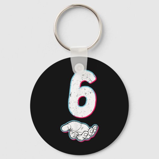 Nummer 67 Overeenkomen Six Seven 6 7 Meme 6 7 Hall Sleutelhanger (Voorkant)