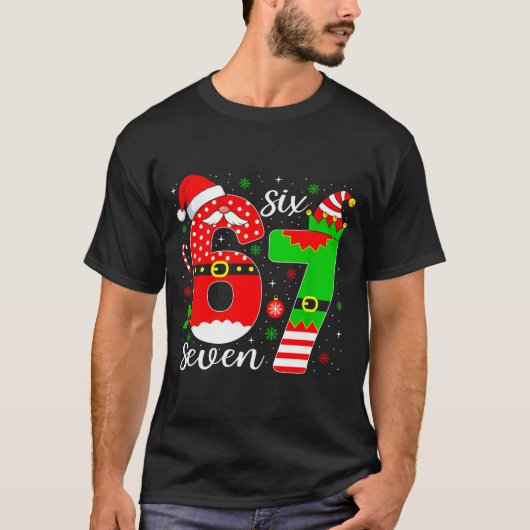 Nummer 67 Overeenkomen Six Seven 6 7 Meme 6-7 Kers T-shirt (Voorkant)