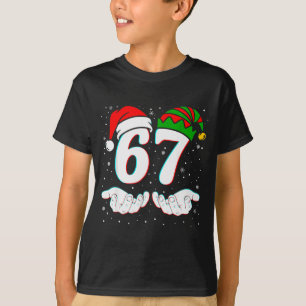 Nummer 67 Overeenkomen Zes Zeven 6 7 Meme 6-7 Kers T-shirt