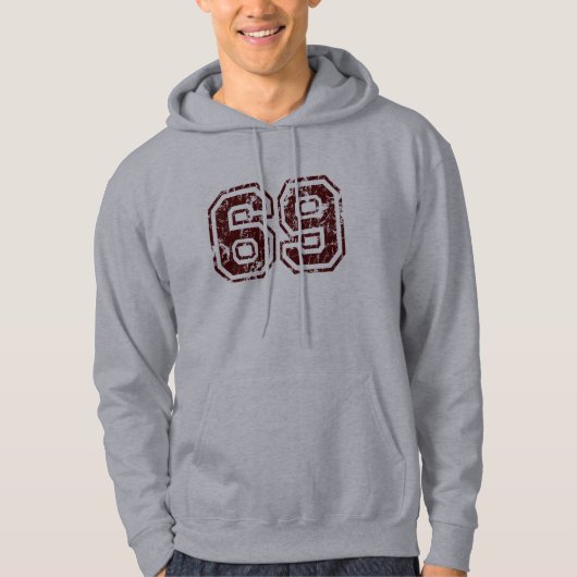 Nummer 69 hoodie (Voorkant)