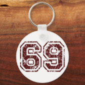Nummer 69 sleutelhanger (Voorkant)