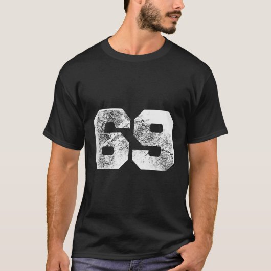 Nummer 69 t-shirt (Voorkant)