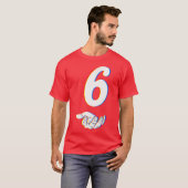 Nummer 6 67 Halloween-stijl T-shirt (Voorkant volledig)