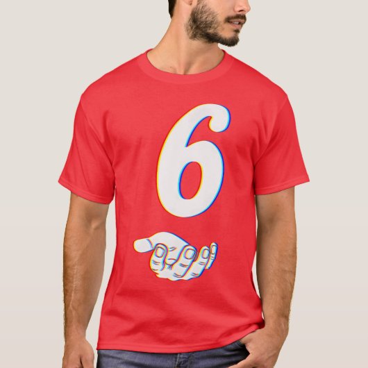 Nummer 6 67 Halloween-stijl T-shirt (Voorkant)