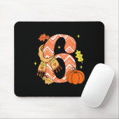 Nummer 6 67 Herfst Autumn Pompoen Meme Grappig Zes Muismat (Met muis)