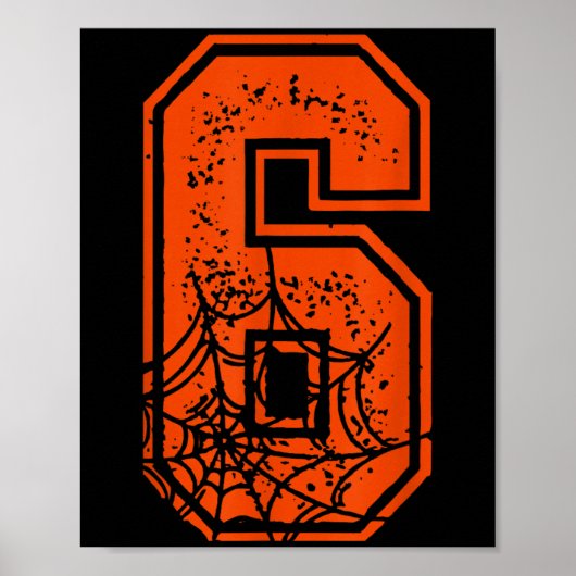 Nummer 6 67 Meme Halloween Pompoen Kostuum Matchin Poster (Voorkant)