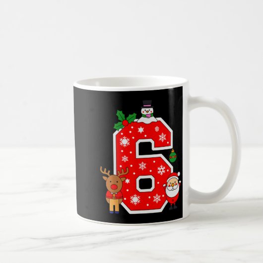 Nummer 6 67 Meme Koppel Pyjama Kerst Matchende Koffiemok (Rechts)