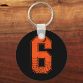 Nummer 6 67 Meme Kostuum Matching Groep Halloween Sleutelhanger (Voorkant)