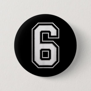 Nummer 6 67 Meme Matching Ronde Button 5,7 Cm