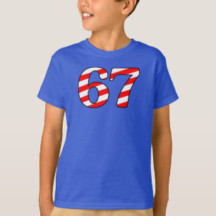 Nummer 6 7 Christmas Candy Cane T-shirt