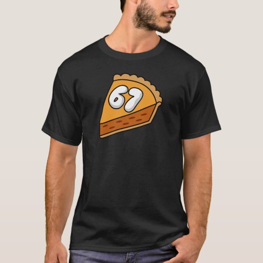 Nummer 6 7 Thanksgiving pompoentaart T-shirt (Voorkant)