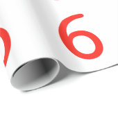 Nummer 6 cadeaupapier (Rol Hoek)