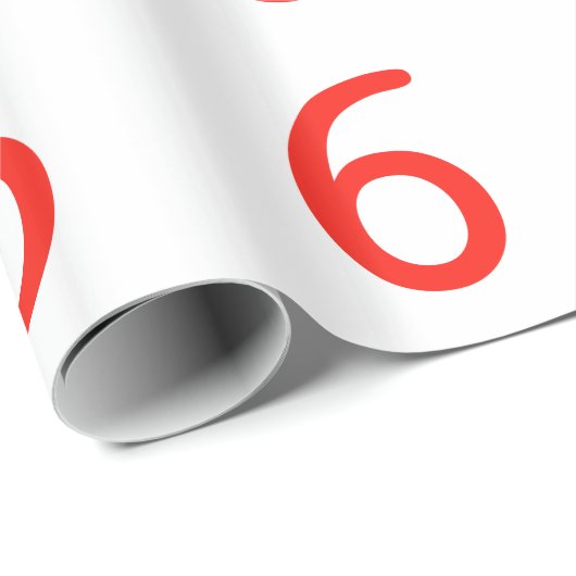 Nummer 6 cadeaupapier (Rol Hoek)