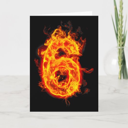 Nummer 6 Fire Ice Nummer Zes Zeven Meme 67 Alpha S Kaart (Voorkant)