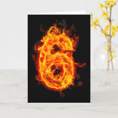 Nummer 6 Fire Ice Nummer Zes Zeven Meme 67 Alpha S Kaart (Gele Bloem)