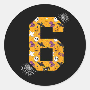Nummer 6 Grappige Meme Zin 6 7 Zes Zeven Halloween Ronde Sticker
