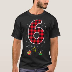 Nummer 6 Grappige Meme Zin 6 7 Zes Zeven Kerstmis T-shirt