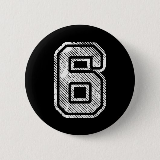 Nummer 6 Grappige Overeenkomstige 67 Meme Hallowee Ronde Button 5,7 Cm (Voorkant)