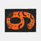 Nummer 6 Grappige Zes Zeven Meme Halloween  Fleece Deken (Voorkant (Horizontaal))