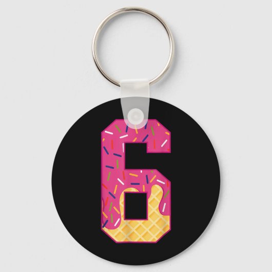 Nummer 6 Ijs Drip 67 Meme Koppel Halloween C Sleutelhanger (Voorkant)