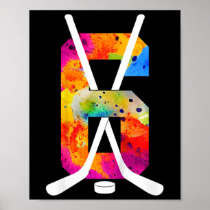 Nummer 6 Jaar IJshockey 6de Verjaardag (1) Poster