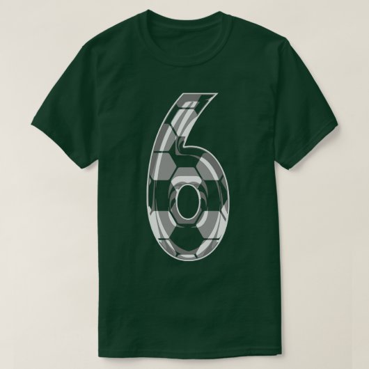 Nummer 6 Jersey 6 Moeder Speler Fan 1 T-shirt (Design voorkant)