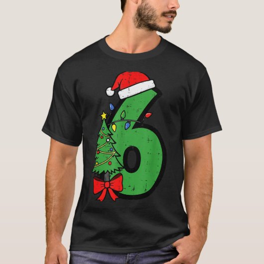 Nummer 6 Kerstmis 6 7 Passend 67 Meme Mannen Vrouw T-shirt (Voorkant)
