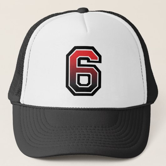 Nummer 6 Klassiek Trucker Pet (Voorkant)