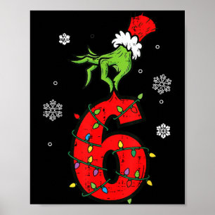 Nummer 6 Matching 67 Meme 6 7 Kerst Jongens Jeugd Poster