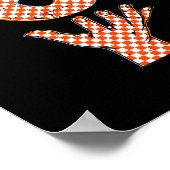 Nummer 6 Matching 67 Meme Geruite Halloween Kostuu Poster (Hoek)