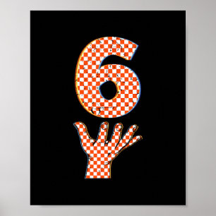 Nummer 6 Matching 67 Meme Geruite Halloween Kostuu Poster