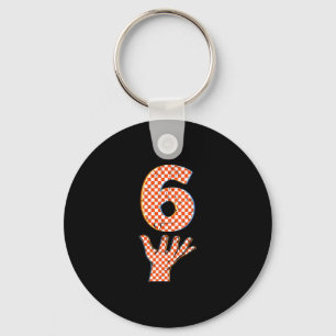 Nummer 6 Matching 67 Meme Geruite Halloween Kostuu Sleutelhanger