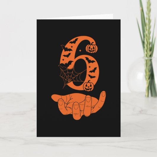 Nummer 6 Matching 67 Meme Halloween Kostuum Heren  Kaart (Voorkant)
