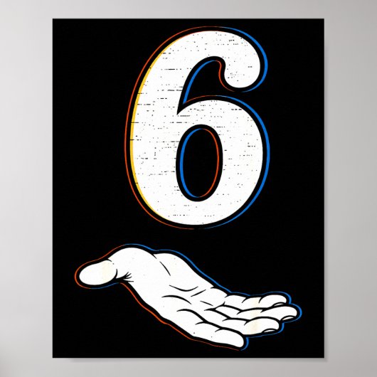 Nummer 6 Matching 67 Meme Halloween Kostuum Heren Poster (Voorkant)