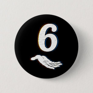 Nummer 6 Matching 67 Meme Halloween Kostuum Heren  Ronde Button 5,7 Cm