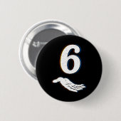 Nummer 6 Matching 67 Meme Halloween Kostuum Heren Ronde Button 5,7 Cm (Voorkant /achterkant)