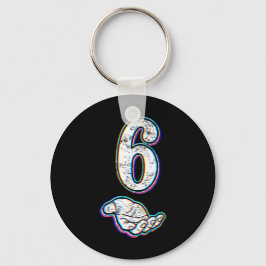 Nummer 6 Matching 67 Meme Halloween Kostuum Heren  Sleutelhanger (Voorkant)
