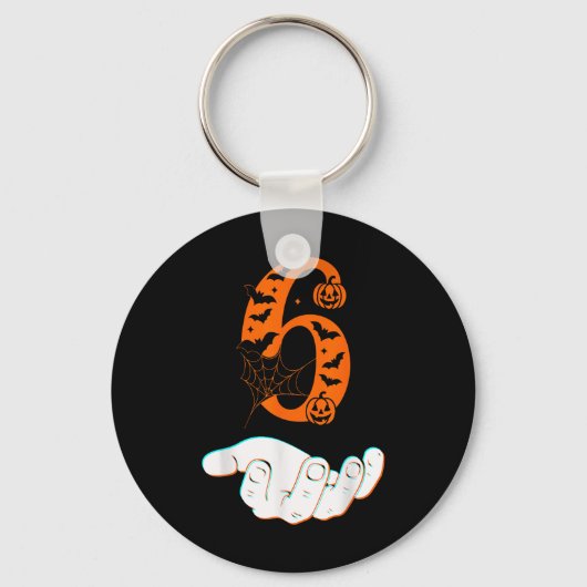 Nummer 6 Matching 67 Meme Halloween Kostuum Heren Sleutelhanger (Voorkant)